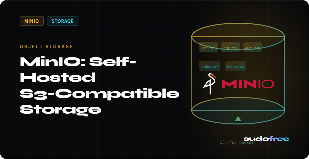MinIO: Self-Hosted S3-Compatible Storage